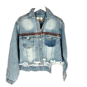 Alice Collection Oversized Cropped Denim Jacket
